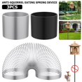 thumbnail image 1 of 3Pcs Elastic Squirrel Baffle Squirrel Proof Spring Metal Hanging Anti-Squirrel Spring Coil Device Stretchable Prevent Squirrel Eating Spring Device for Squirrel Black, 1 of 9