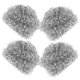 thumbnail image 5 of Esponjas de acero inoxidable para fregar platos, tazones de limpieza, estropajos en espiral, práctico limpiador de cocina (plateado), 5 of 6