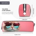 thumbnail image 3 of Haiem Cool Cat Pink Sunglasses Print Leather Pencil Case Art Supplies Case Zipper Pencil Pouch Stationery Storage Pencil Bag, 3 of 7