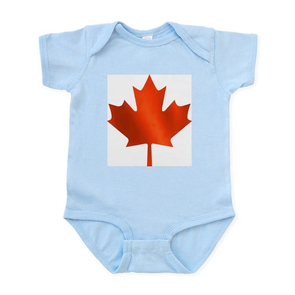 CafePress - Canadian Maple Leaf Infant Creeper - Baby Light Bodysuit, Size Newborn - 24 Months