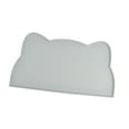 thumbnail image 2 of Mat de comida de gato Mat de alimentación de mascotas Piso fácil de limpiar Cushion Silicona más gruesa Bandeja de agua de agua Pet Adhemat para alimentos y agua Gris, 2 of 8