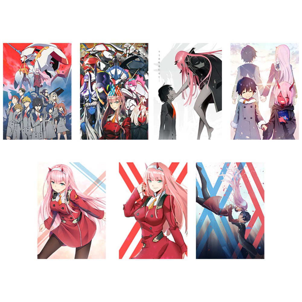 Darling In The Franxx Zero Two Anime Cartoon Characters Scroll Painting  Home Decor Poster Hanging Painting Anime Fans Gift 19.7x29.5Inch/50x75cm :  : Home & Kitchen