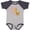Baseball Heather and Navy, variant on Inktastic My Glamma Loves Me Cute Giraffe Boys or Girls Baby Bodysuit