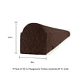 thumbnail image 6 of GroundSmart Playground Timber Edging, 92" Brown Rubber Playground Edging Border, 4" W x 6" H, 9 Pack, 6 of 7