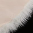 thumbnail image 4 of Alfombra de de Piel de Oveja de Piel Sintética en apariencia de , Alfombra de Lana Peluda para Dormitorio, Sala de , Decoración para hogar Gris blanco BLESIY Love Shape Sheepskin Rug, 4 of 8