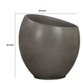 thumbnail image 5 of Benjara Shae 20 Inch Large Indoor Outdoor Planter, Slanted, Concrete, Modern, Gray, 5 of 5
