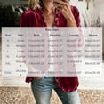 thumbnail image 4 of Women's Solid Velvet Ruffled Jacket Open Front Double Breasted Button Casual Long Sleeve Coat with Pockets, Lightweight Loose Outerwear for Spring Fall Wine, 4 of 9