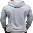 thumbnail image 4 of Men Fall Winter Hoodies Long Sleeve Tracksuit Zip Slim Hooded Coat Male Jacket Plus Size, 4 of 6