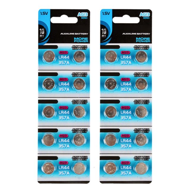 LOVEVER 10pcs/20pcs AG13 LR44 Alkaline Button Cell Batteries 1.55V Perfect For Clocks And Portable Electronics Long last Power