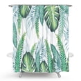 thumbnail image 6 of Green Leaves Design Shower Curtain + Hooks- Waterproof Shower Curtain with Hooks Home Bathtub Decoration, 6 of 10
