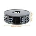 thumbnail image 2 of OULII Stainless Steel Teapot Warmer Black for Home Use Convenient Design 7.5 x 5.5 x 1.5 Inches, 2 of 8