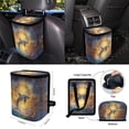 thumbnail image 4 of Renewold Dolphin Bohemian Flower 15 PCS Car Seat Covers Set for Men Women, Seat Protector Steering Wheel Cover Seat Belt Pads Trash Bin Sunglasses Pocket Rear View Mirror Protector Coasters Keychain, 4 of 7