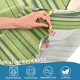 thumbnail image 4 of Yayeee Kitchen Valance Rod Pocket 54" x 18" Living Room Window Curtain, Green Martini Glass, 4 of 6