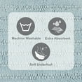 thumbnail image 4 of Beautiful Oval Cotton Bath Rug by Drew Barrymore, Winter Sky, 20" x 34", 4 of 10