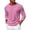 Pink, variant on ZUKMRJPC Mens Long Sleeve Crewneck T Shirts Classic Striped Waffle Knit Textured Summer Tops Casual Breathable Workout Athletic Shirts