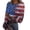 Deep Red(American Flag Stars Striped), variant on 4th of July Outfits for Women Sexy Tops for Women Long Sleeve Vintage American Flag Stars Striped Blouses Slim Fitted Fashion Tees Blouses Casual Round Neck Spring Day Tops Deep Red S