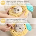thumbnail image 3 of Adjustable Cat Cone Collar Soft Cute Cat Recovery Collar After Surgery-Pineapple, 3 of 5