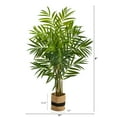 thumbnail image 2 of Nearly Natural 8' King Palm Artificial Tree in Handmade Natural Jute and Cotton Planter, 2 of 4