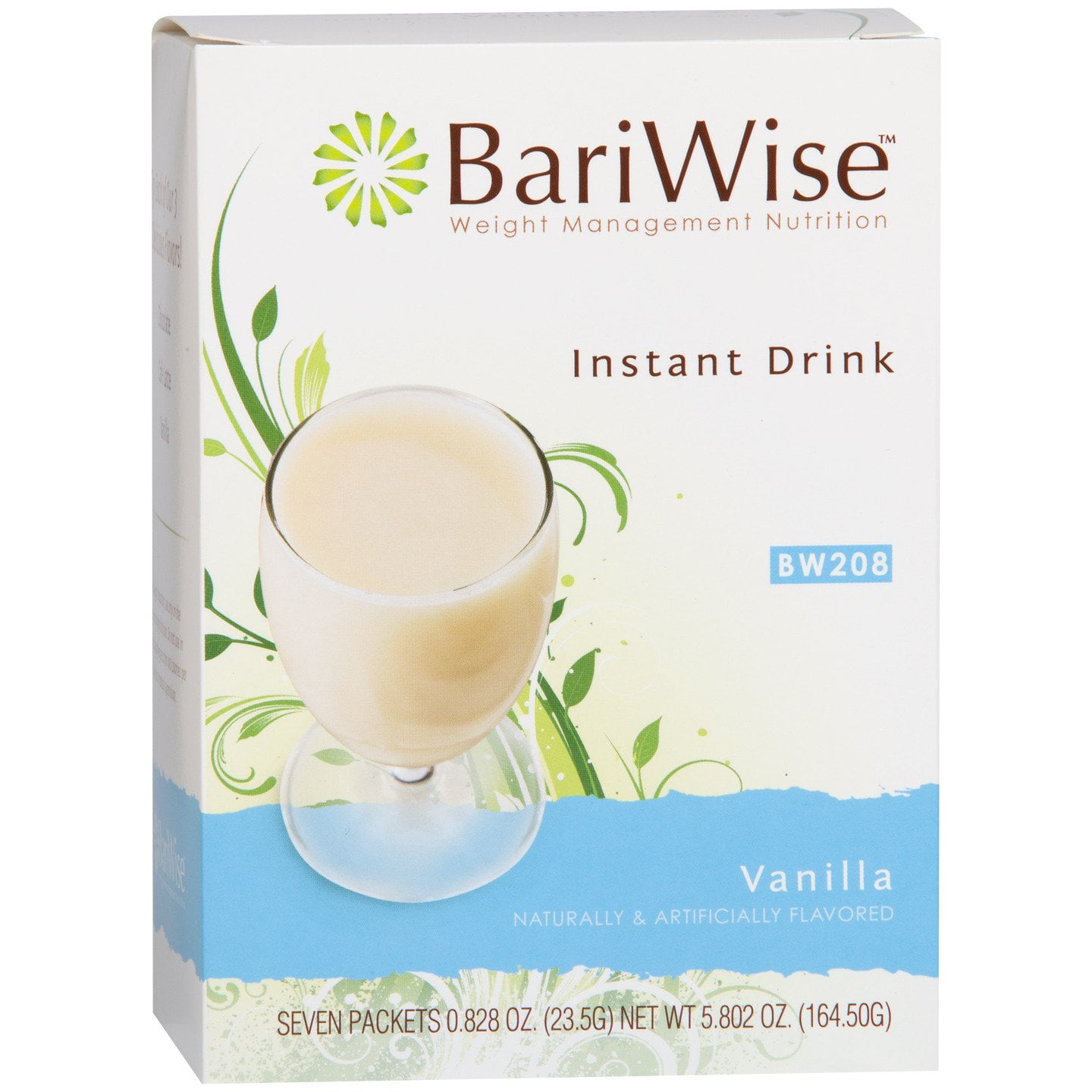 BariWise High Protein Drink Mix/Instant LowCarb Hot Drink Vanilla (7 Servings/Box) Low