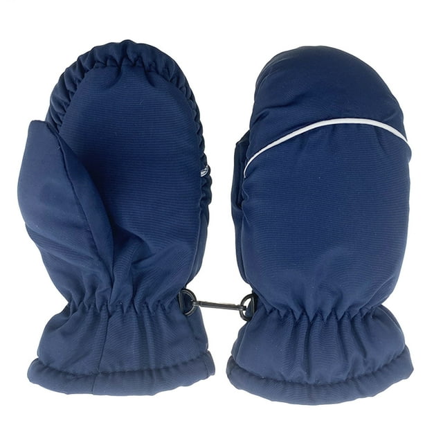 ZPYESWOW Kids Winter Gloves Fingerless Gloves Kids Kids Ski Mittens Toddler Winter Snow Thinsulate Waterproof Mittens with String Winter Mittens for Kids