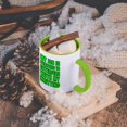 thumbnail image 5 of 3dRose, My Job Is Starting to Interfere With My Knitting Green, 15oz Two-Tone Green Mug, 5 of 7