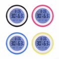 thumbnail image 3 of UHUSE Digital Temperature Humidity Time Function Wall Clocks Backlight For Bedroom, 3 of 3