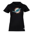 thumbnail image 1 of NFL Playera Aficionado Básica Miami Dolphins Negro para Mujer, Talla Chica, 1 of 5