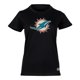 thumbnail image 1 of NFL Playera Aficionado Básica Miami Dolphins Negro para Mujer, Talla Chica, 1 of 5