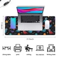 thumbnail image 5 of Long Mouse Pads for Desk,Black Cartoon Space Dinosaurs Pattern Desk Mats on Top Of Desks, Desk Mouse Pad Extra Large with 3mm Non-Slip Base and Stitched Edge for Gaming,Office,Work,Home 31.5"x11.8", 5 of 6