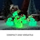 thumbnail image 3 of 30 Uds Mini patos de resina con sombrero de Navidad figuras de animales que brillan en la oscuridad adornos de pastel de pato Kawaii para bonsái de paisaje de musgo, 3 of 6