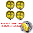 thumbnail image 1 of 3inch 40W LED Work Light Driving Black Yellow Lens Cover Dustproof Cover For ATV Motorcycle SUV 4X4 3 Cube Pods Cover Protector, 1 of 1