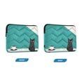 thumbnail image 7 of FORMRS 15-15.6 inch Laptop Sleeve Case Soft Carrying Quilted Computer Bag Cover, Black Cat and Coffee, 7 of 7