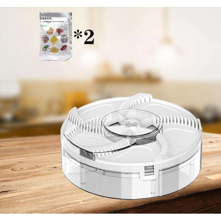 USB Flycatcher With Baits Electric Fly Trap USB Insect Pest Catching Safety Insect Pest Flytrap For Kitchen Home Garden
