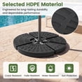 thumbnail image 5 of Goplus 4 Plate Patio Offset Umbrella Base Stand Weights Sand/Water Filled Base, 5 of 10