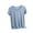 Light Blue, variant on Womens Summer Short Sleeve Tops High Low Loose Casual Basic T-Shirt Coffee 8(L)