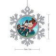 thumbnail image 2 of Gravity Falls Snowflakes Ornaments Christmas Tree Decorations Alloy Hanging Decorations Snowflake Pendant 5 PCS, 2 of 8