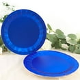 thumbnail image 7 of Balsa Circle 25 Royal Blue Geometric Round 9" Metallic Disposable Dinner Paper Plates Tableware, 7 of 7
