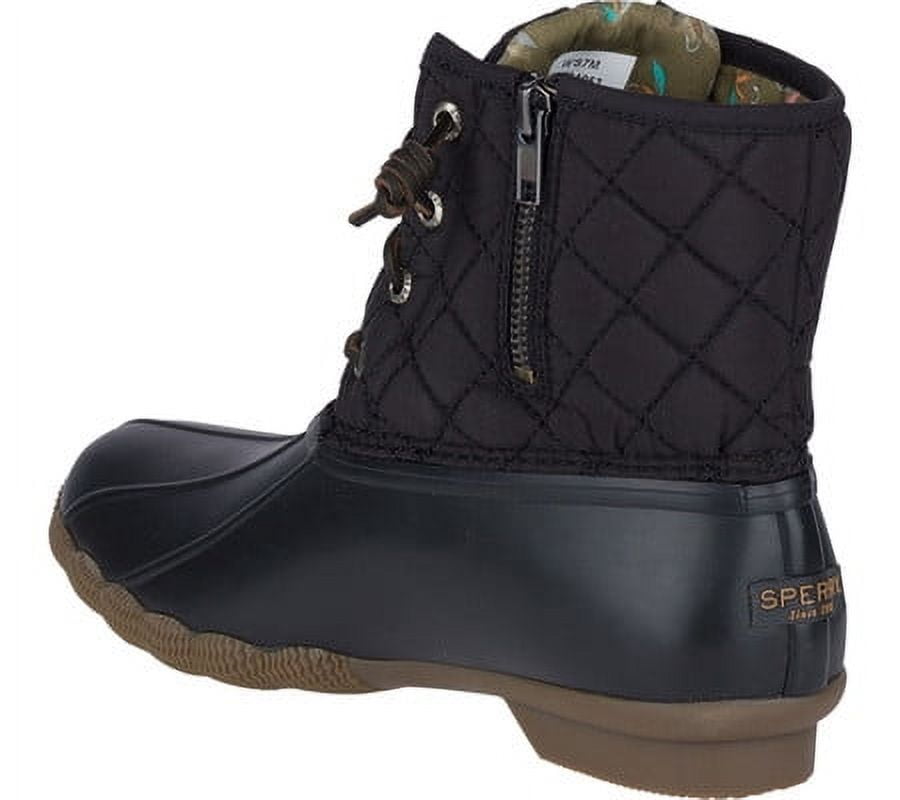 sperry womens black duck boots