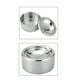 thumbnail image 2 of BRIGHTFUFU Cenicero de acero inoxidable resistente al viento con tapa, ideal para uso en interiores y exteriores (plateado)., 2 of 6
