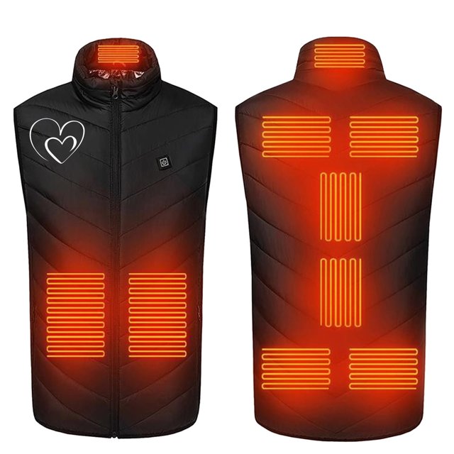 Chaleco calefactor de zona 9 de invierno Chaleco calefactor inteligente con control de temperatura de tres velocidades para hombre