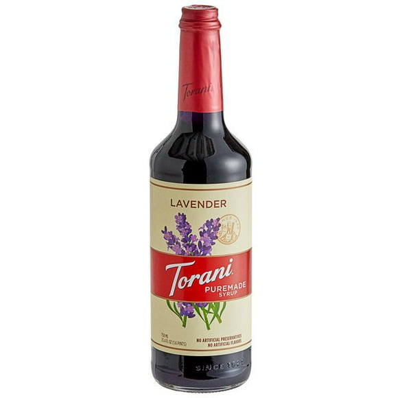 Torani 750 mL Puremade Lavender Flavoring Syrup