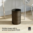 thumbnail image 3 of Umbra 4.75 gal Treela Plastic Open Top Bathroom Trash Can, Barnwood, 3 of 12