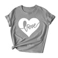 thumbnail image 4 of Itsame Summer Short Shirt Sleeved for Womens T-Shirt Tops Round Neck Blouses Gray Size L, 4 of 4