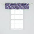 thumbnail image 2 of Ambesonne Hula Girl Window Valance, Hibiscus Flowers Dancer, 54" X 12", Royal Blue Multicolor, 2 of 3