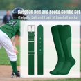 thumbnail image 7 of JASGOOD Baseball Belt and Socks Combo Set for Youth Adult Breathable Softball Socks and Adjustable Elastic Belt, 7 of 7
