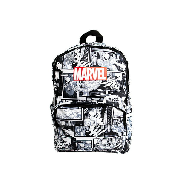 massa Notitie verschil MINISO Marvel Comics Backpack Superhero Printed Lightweight Bag for School  Travel - Walmart.com