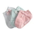 thumbnail image 1 of 3 Pairs/Set Spring Summer Baby Boys Girls Socks Solid Color Infant Floor Socks Soft Anti-slip Boat Socks F 1-3Y, 1 of 6