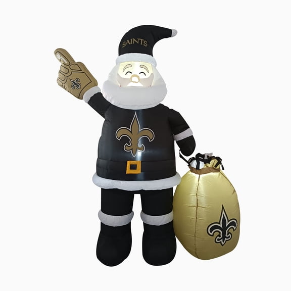 NFL New Orleans Saints Inflatable Santa