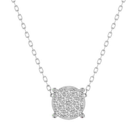 1.0CT Moissanite Diamond Pendant Necklace for Women