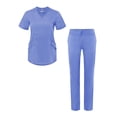 thumbnail image 1 of Adar Pro Scrub Set for Women - Modern V-Neck Scrub Top & Tailored Yoga Scrub Pants, 1 of 7